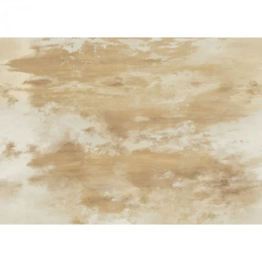 Casamance 76751018 Panoramas 4 Heure Doree Ivoire/doré - mural w abstrakcyjny wzór