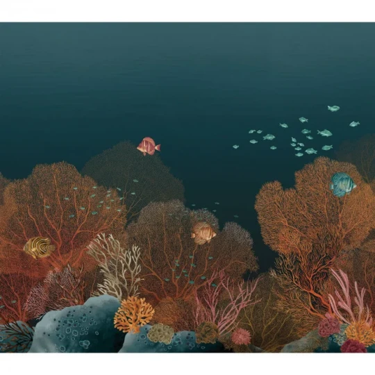 Casamance 76792038 Panoramas 4 Polynesie Marine/multico - mural w podwodny pejzaż