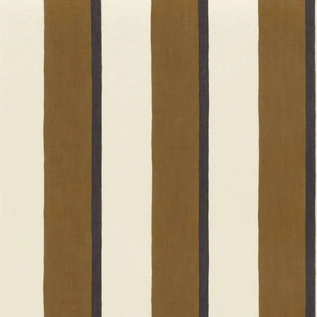 Casamance 76040406 Select 9 Sinopia Noir/camel - tapeta w ręcznie malowane paski