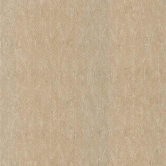 Casamance 76112854 Select 9 Keramos Marron glacé - tapeta w linie o metalicznym wykończeniu