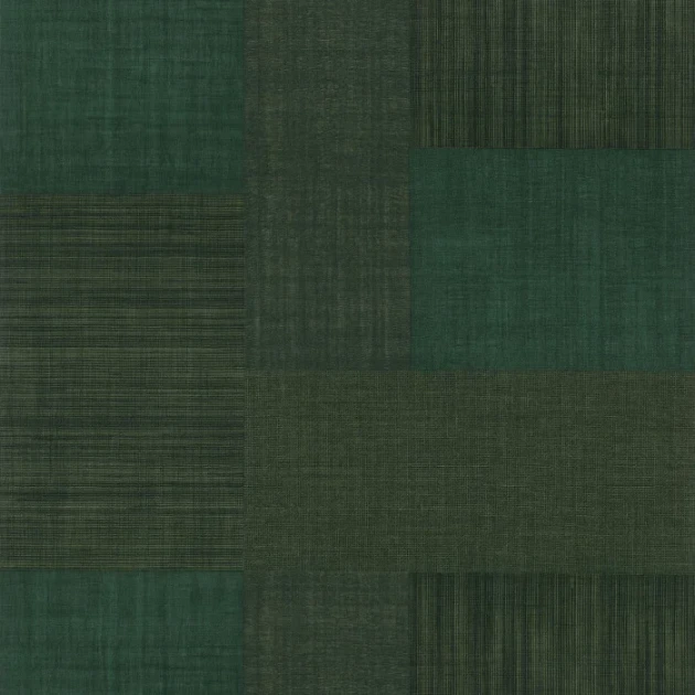 Casamance 76321630 Select 9 Mestizo Vert forêt - mozaikowa tapeta imitująca materiały