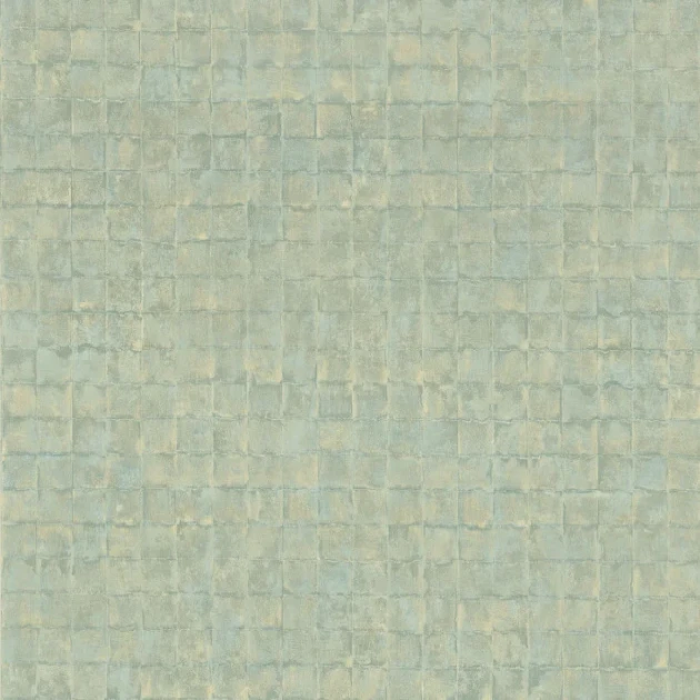Casamance 76080610 Select 9 Faenza Céladon - tapeta imitująca płytki z glazurowanej gliny