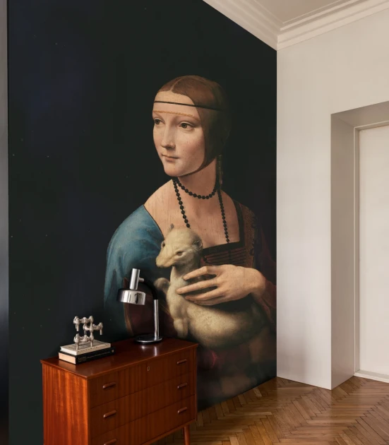 Wallcolors TAP-8971 Art Matters Lady with an Ermine - mural w obraz Damy z gronostajem