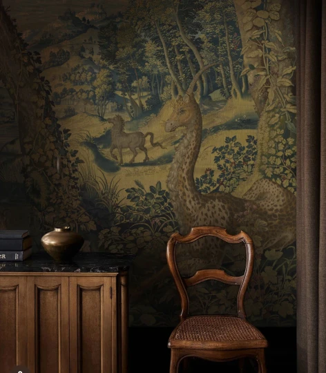 Wallcolors TAP-9088 Art Matters Unicorn Arras - mural w ogród i jednorożce