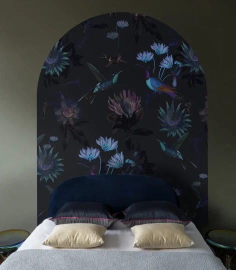 Wallcolors ARCH-9120 Arch Toxic Hummingbirds - mural łuk w kolibry i kwiaty