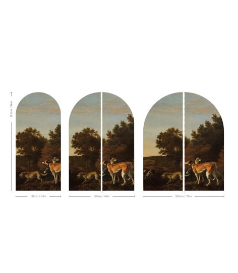 Wallcolors ARCH-9128 Arch Chart - mural łuk leśną polanę i charty
