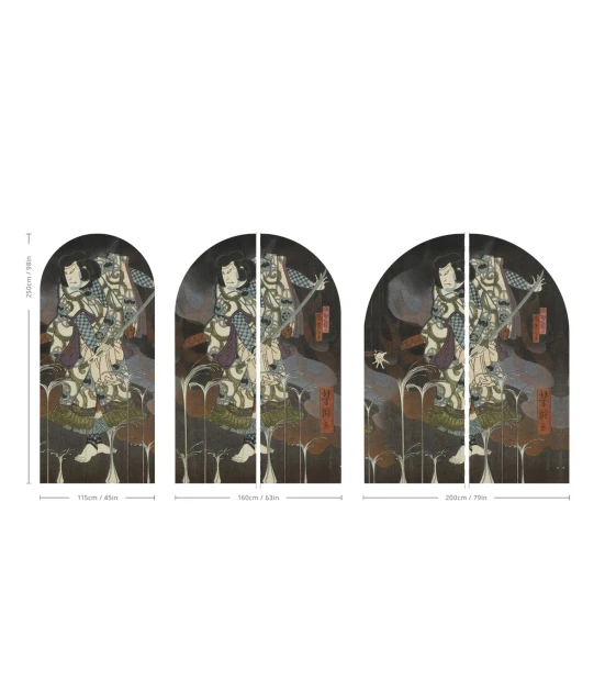 Wallcolors ARCH-9140 Arch Shoguns Shadow - mural łuk w samuraja