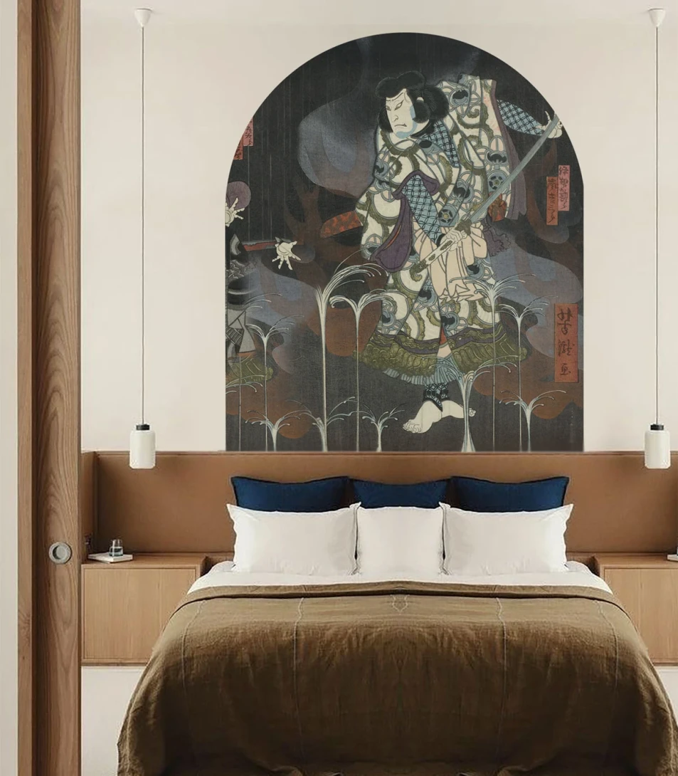 Wallcolors ARCH-9140 Arch Shoguns Shadow - mural łuk w samuraja