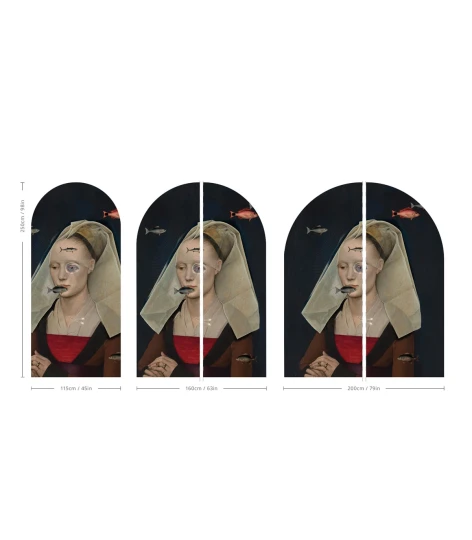 Wallcolors ARCH-9141 Arch Nordic Lady - mural łuk w surrealistyczny portret