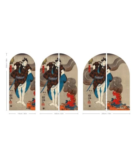 Wallcolors ARCH-9153 Arch Samurai Serenity - mural łuk w samuraja