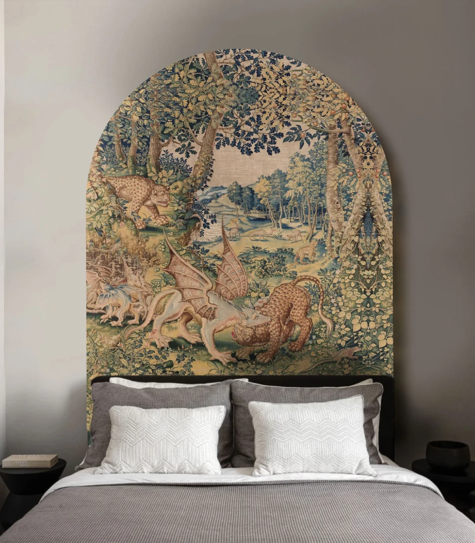 Wallcolors ARCH-9155 Arch Dragon Arras - mural łuk w smoki