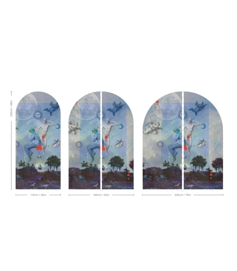 Wallcolors ARCH-9160 Arch Amore - mural łuk w motyw antycznych rzeźb w surrealistycznym wydaniu