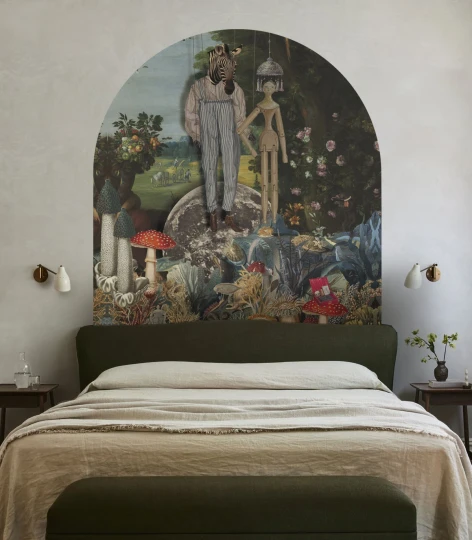 Wallcolors ARCH-9166 Arch Puppets - mural łuk z motywem kolażu