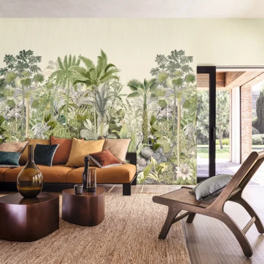 Casamance 74890712 Panoramas Monteverde Vert - mural w egzotyczny las