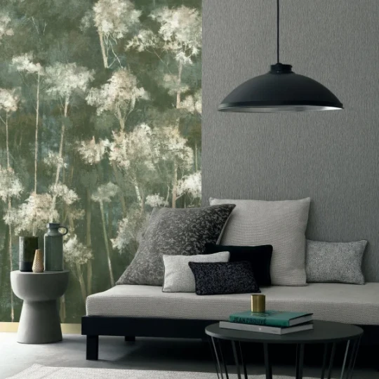 Casamance A74110190 Panoramas Selva Blanc - mural w rośliny polne