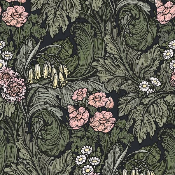 Galerie LB25138 Llewelyn-Bowen Off The Wall - tapeta w roślinny motyw