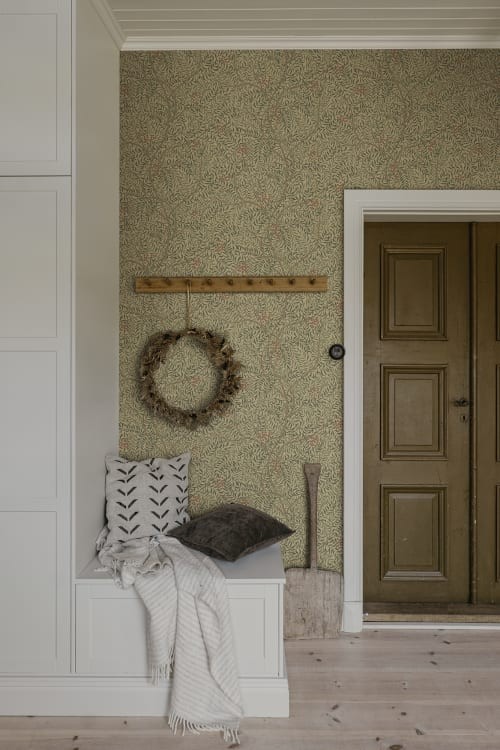 Sandberg S10496 Tradgarden Simon Garden Green - tapeta w gałęzie jarzębiny