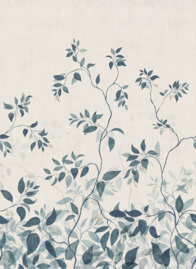 Sandberg S10519 Tradgarden Josefine Blue - mural w łodygi malowane akwarelą