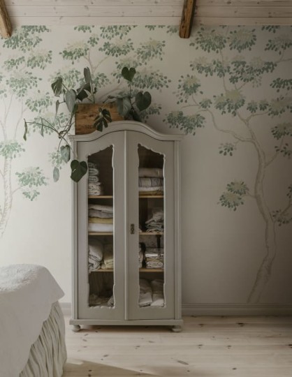 Sandberg S10525 Tradgarden Wilhelm Green - mural w korony drzew