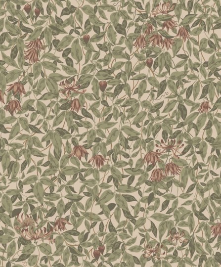 Sandberg S10557 Tradgarden Linnea Burgundy - tapeta z krzewem