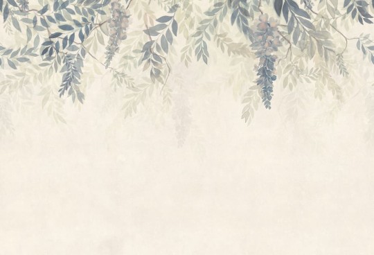 Sandberg S10656 Tradgarden Wisteria Blue - mural baldachim z glicynii