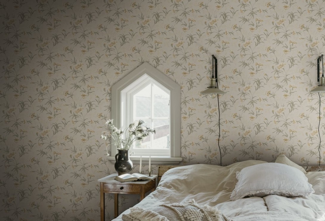 Sandberg S10562 Tradgarden Emilie Honey - tapeta w kwiaty