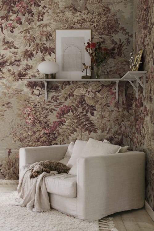 Sandberg S10510 Tradgarden Johannas Damm Brown - mural w leśny ogród