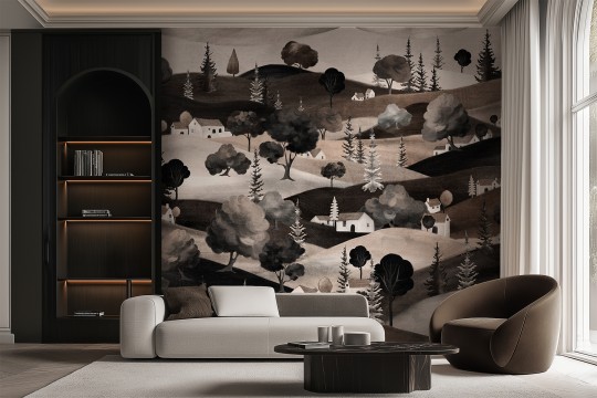 Lorenso TPA 1224 0116 03 Bergo - mural w wiejski pejzaż