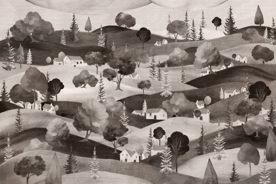 Lorenso TPA 1224 0116 05 Bergo - mural w wiejski pejzaż