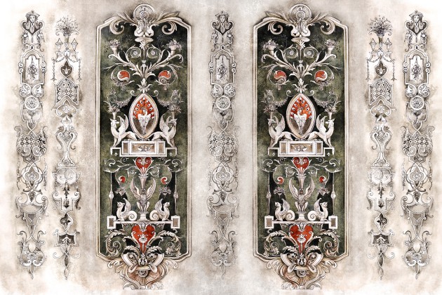 Lorenso TPA 1024 0112 00 Ampir - mural w detale architektoniczne