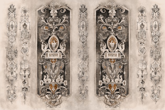 Lorenso TPA 1024 0112 04 Ampir - mural w detale architektoniczne