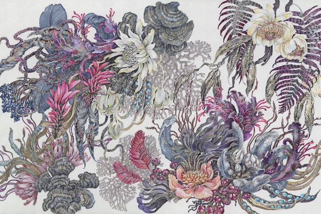 Lorenso TPA 0924 0107 01 Botanica - mural w egzotyczne rośliny