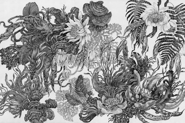 Lorenso TPA 0924 0107 03 Botanica - mural w egzotyczne rośliny