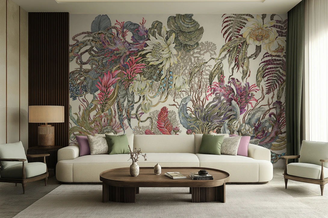 Lorenso TPA 0924 0107 03 Botanica - mural w egzotyczne rośliny