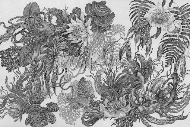 Lorenso TPA 0924 0107 04 Botanica - mural w egzotyczne rośliny