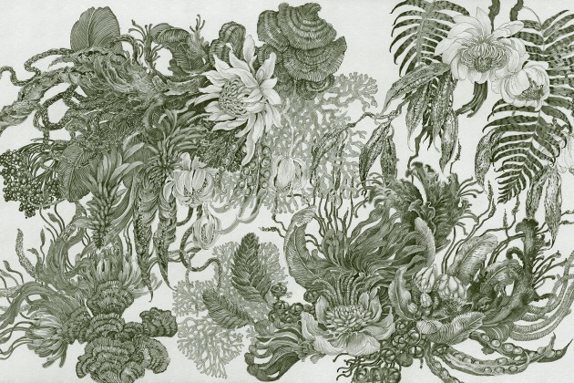 Lorenso TPA 0924 0107 07 Botanica - mural w egzotyczne rośliny