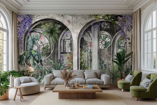 Lorenso TPA 0824 0100 06 Arches - mural w architektoniczne łuki i rośliny