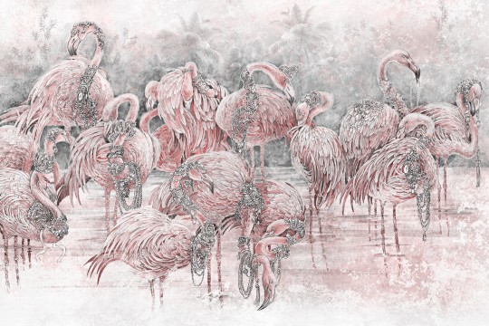 Lorenso TPA 0724 0098 03 Flango - mural we flamingi