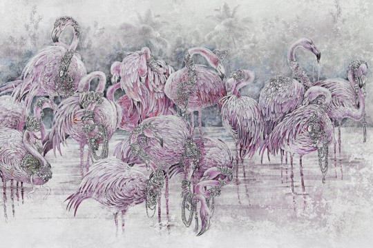 Lorenso TPA 0724 0098 04 Flango - mural we flamingi