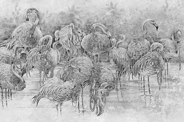 Lorenso TPA 0724 0098 06 Flango - mural we flamingi