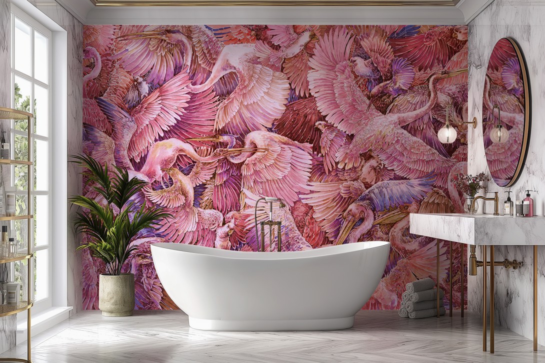 Lorenso TPA 0224 0064 02 Paravis - mural w ptaki