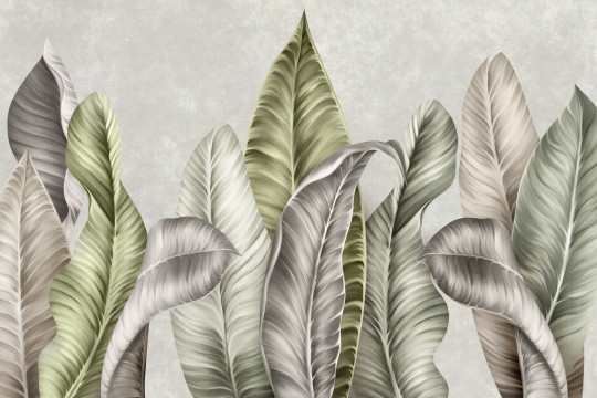 Lorenso TPA 0324 0073 03 Livo - mural w duże liście bananowca