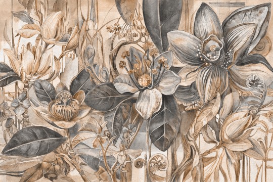 Lorenso TPA 0324 0080 02 Blush - mural w duże kwiaty
