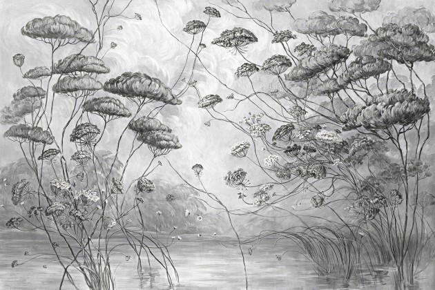 Lorenso TPA 1123 0028 05 Tanglo - mural w roślinny pejzaż