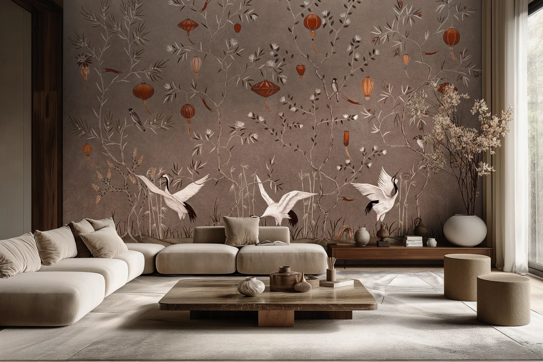 Lorenso TPA 0224 0070 02 Kiran - mural w czaple i lampiony