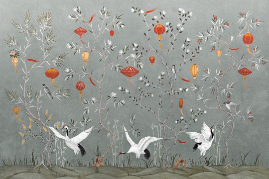 Lorenso TPA 0224 0070 03 Kiran - mural w czaple i lampiony