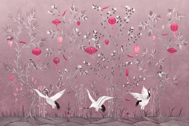 Lorenso TPA 0224 0070 04 Kiran - mural w czaple i lampiony