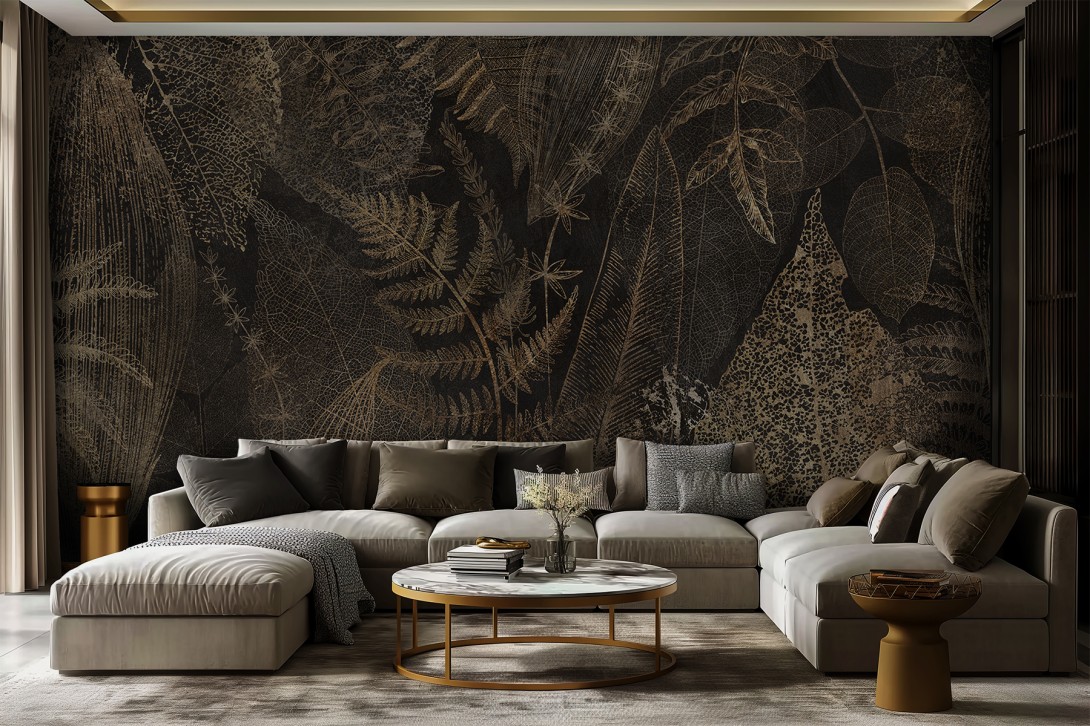 Lorenso TPA 0324 0078 00 Grevio - mural w złote liście