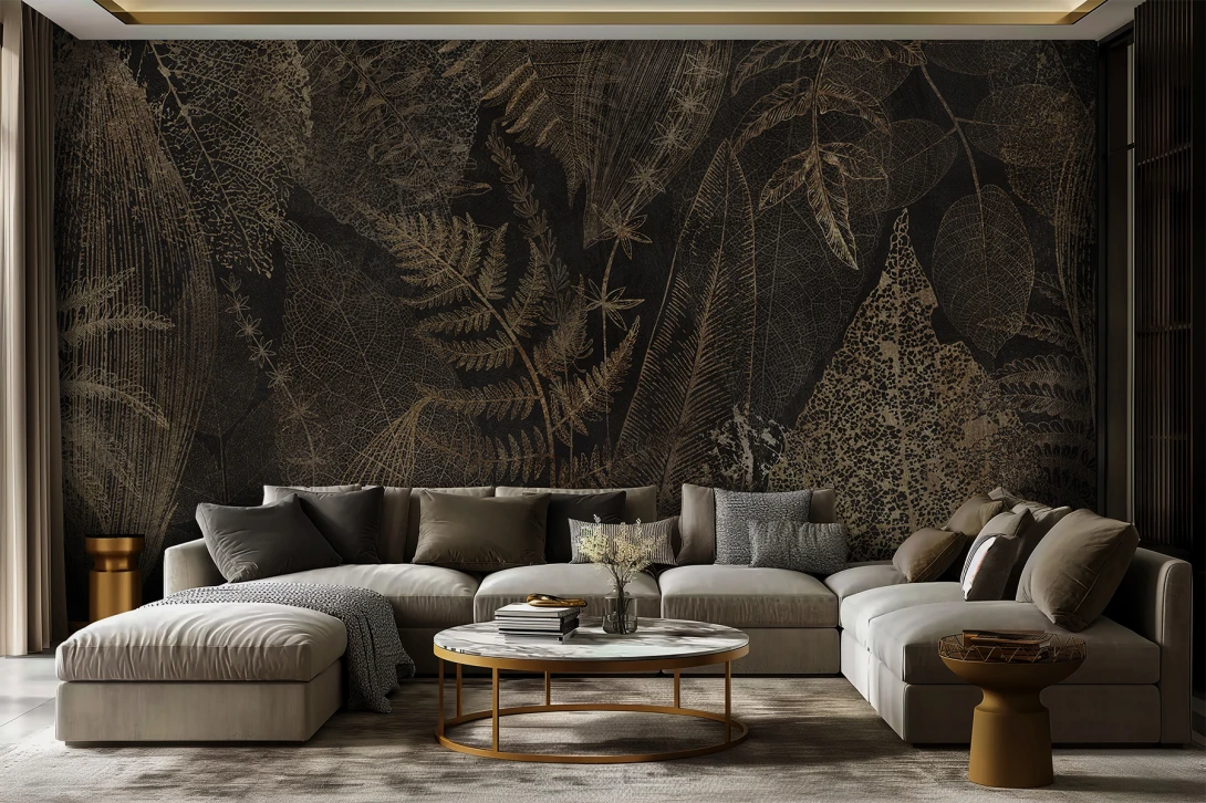 Lorenso TPA 0324 0078 06 Grevio - mural w złote liście