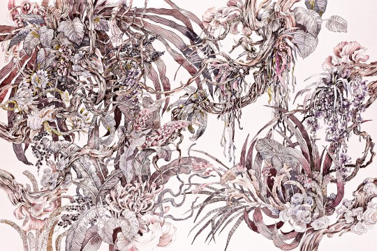 Lorenso TPA 0124 0049 04 Maori - mural w egzotyczne rośliny